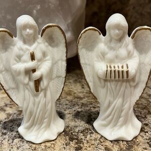 Ceramic Angel Figurines Set of Two
